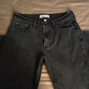 Abercrombie & Fitch Black Baggy Jeans